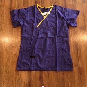 Small purple scrub top